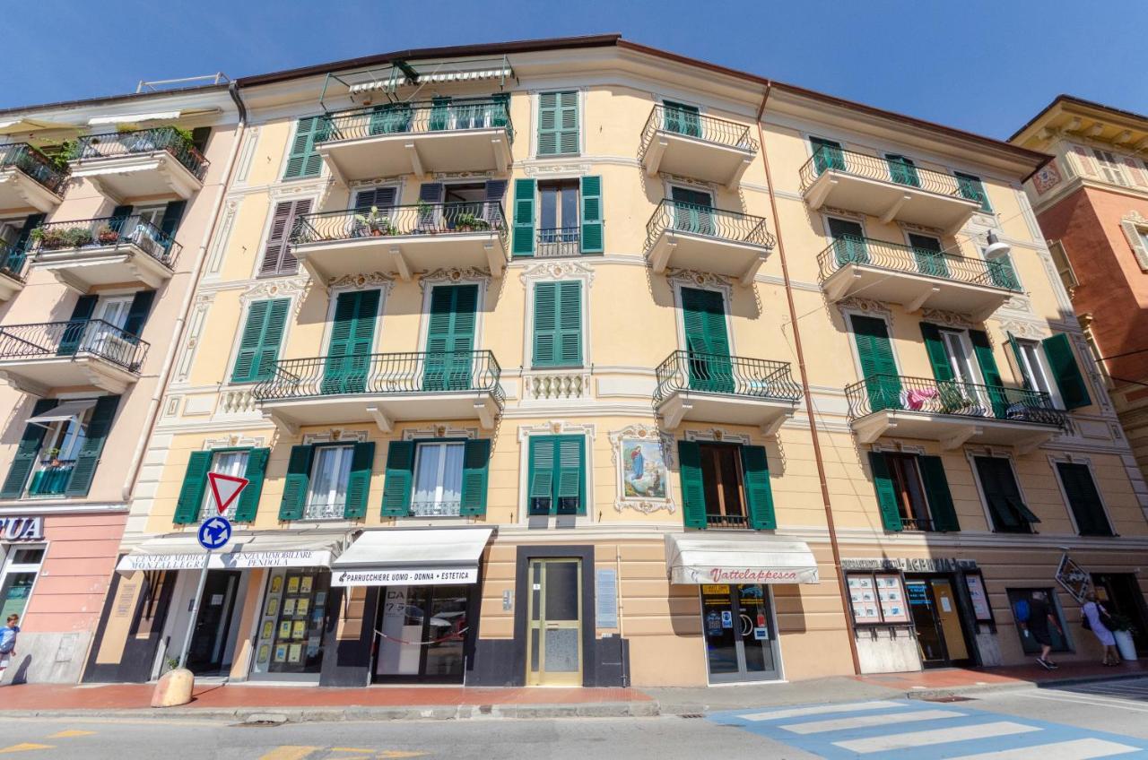 Alla Casa Rosa Al Mare- Centrale A Di Fronte Al Mare- Emozionante- Garage Privato Gratuito A 800 Mt- Aria Condizionata-Wifi Рапало Екстериор снимка